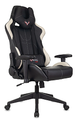 Кресло игровое Zombie VIKING 5 AERO черный/белый экокожа с подголов. крестов. пластик