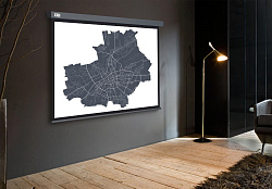 Экран Cactus 100.22" 180x180см Wallscreen CS-PSW-180X180-SG 1:1 настенно-потолочный рулонный серый