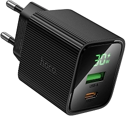 Сетевое зар./устр. Hoco CS84A Excellent PD30W+QC3.0 30W 3A (PD+QC) универсальное черный (64554)