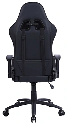 Кресло игровое Cactus CS-CHR-0099BL с RGB подсветкой черный экокожа с подголов. крестов. сталь