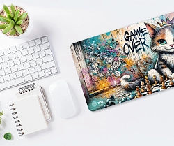 Коврик для мыши Cactus Game Over 900x400x4мм (CS-MP-COR01XXL)