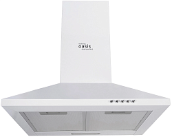 Вытяжка каминная Oasis KB-50W белый управление: кнопочное (1 мотор)