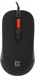 Мышь Defender Ultra Classic MB-280 черный оптическая 1600dpi USB 4but (52281)