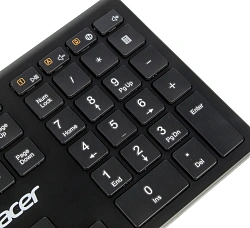 Клавиатура Acer OKR020 черный USB беспроводная slim Multimedia (ZL.KBDEE.004)