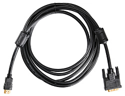 Кабель Buro HDMI (m) DVI-D (m) 3м (HDMI-19M-DVI-D-3M) феррит.кольца