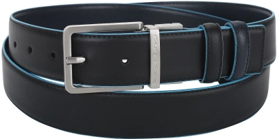 Ремень мужской Piquadro Blue Square CU2619B2/NBLU2 черный/темно-синий натур.кожа