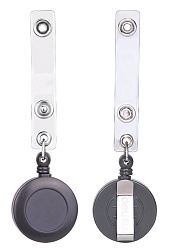 Держатель для бейджа Deli 8309GREY 80см горизонтально-вертикальный пластик серый (упак.:12шт)