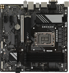 Материнская плата Gigabyte B760M DS3H GEN5 Soc-1700 Intel B760 4xDDR5 mATX AC`97 8ch(7.1) 2.5Gg RAID+VGA+HDMI+DP