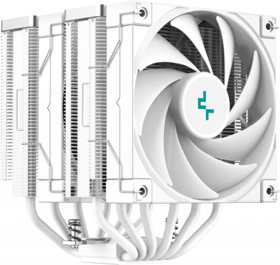 Устройство охлаждения(кулер) Deepcool AK620 Soc-AM5/AM4/1200/1700/1851 белый 4-pin 28dB Al+Cu 260W 1456gr Ret (R-AK620-WHNNMT-G-1)