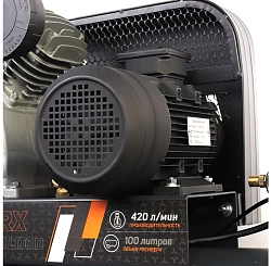 Компрессор поршневой Patriot Профессионал KRX 420 L100 D масляный 420л/мин 100л 2200Вт черный