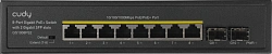 Коммутатор Cudy GS1008PS2 (L2) 8x1Гбит/с 2SFP 8PoE+ 120W неуправляемый