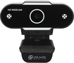 Камера Web Оклик OK-C012HD черный 1Mpix (1280x720) USB2.0 с микрофоном