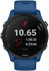 Смарт-часы Garmin Forerunner 255 33мм 1.3" корп.черный рем.синий (010-02641-11)