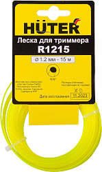 Леска для садовых триммеров Huter R1215 d=1.2мм L=15м для Huter GET-400S/600S (71/1/8)