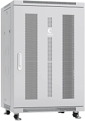 Шкаф коммутационный Cabeus (ND-05C-18U60/60) напольный 18U 600x600мм пер.дв.перфор. задн.дв.перфор. 800кг серый 988мм IP20 сталь