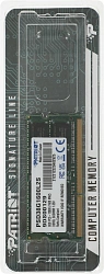 Память DDR3L 8Gb 1600MHz Patriot PSD38G1600L2S RTL PC3-12800 CL11 SO-DIMM 204-pin 1.35В dual rank Ret
