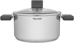 Кастрюля Rondell Quadro RDS-1596 3.1л. d=20см (с крышкой) стальной