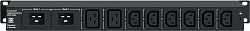 АВР Elemy ATS-1205/16 1U 19" ввод:2xС20 выход:2xC19-6xС1316A черный