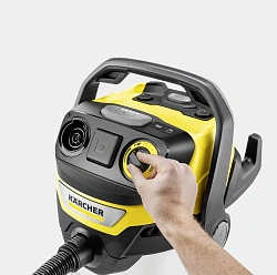 Строительный пылесос Karcher WD 7 Control P S 30/6/35/T 1400Вт (уборка: сухая/сбор воды/выдув) серебристый