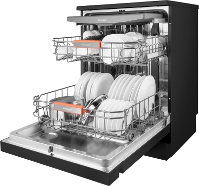 Посудомоечная машина Weissgauff DW 6038 B Inverter черный (полноразмерная)