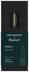 Ручка шариков. Moleskine Kaweco (KAWBALLPENGRN) т.зеленый d=1мм син. черн. подар.кор.