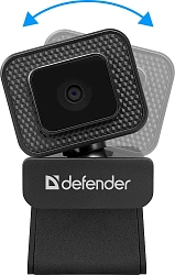 Камера Web Defender G-Lens 2596 черный 12Mpix (3840x2160) USB2.0 с микрофоном для ноутбука (63196)