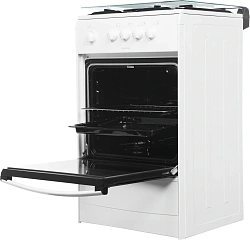 Плита Газовая Darina 1В GM 441 002 W белый (стеклянная крышка) реш.сталь