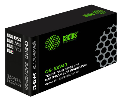 Картридж лазерный Cactus CS-EXV40 C-EXV40 черный (6000стр.) для Canon IR 1133/1133A/1133iF