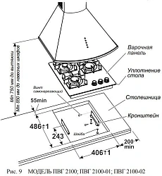 Газовая варочная поверхность Gefest ПВГ 2100-02 К32 белый