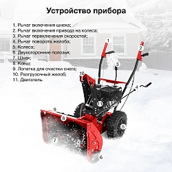 Снегоуборщик бензин. Starwind GST-4356 7л.с.