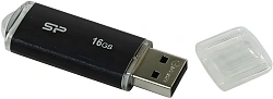 Флеш Диск Silicon Power 16Gb Ultima U02 SP016GBUF2U02V1K USB2.0 черный