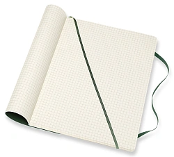 Блокнот Moleskine CLASSIC SOFT QP622K15 XLarge 190х250мм 192стр. клетка мягкая обложка зеленый
