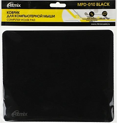 Коврик для мыши Ritmix MPD-010 Мини черный 220x180x3мм (15119427)