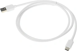 Кабель Buro BU-USB3.2-AC-1MW USB (m)-USB Type-C (m) 1м белый пакет