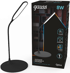 Светильник Gauss GTL502 (GT5022) настольный на подставке черный 8Вт