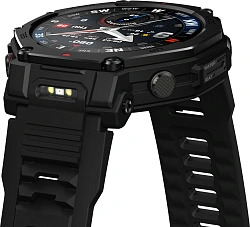 Смарт-часы Amazfit T-rex 3 Pro A2444 48мм 1.5" AMOLED корп.черный рем.черный разм.брасл.:22мм (1747201)
