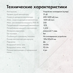 Устройство охлаждения(кулер) GMNG GG-CPC250-ARGB1 ARGB Soc-AM5/AM4/1200/1700/1851 черный 4-pin 22-32dB Al+Cu 250W 945gr Ret (GG-CPC250-ARGB1-BK)
