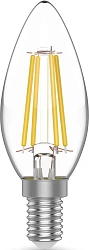 Лампа светодиодная Gauss Basic 1031126T 5.5Вт цок.:E14 свеча 220B св.свеч.бел.нейт. (упак.:3шт)