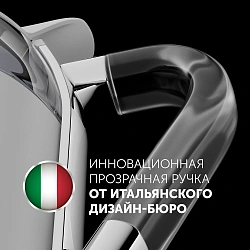 Чайник электрический Polaris PWK 1563CGL 1.5л. 2200Вт белый/серебристый корпус: пластик/стекло