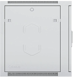 Шкаф коммутационный Cabeus (SH-05F-9U60/45) настенный 9U 600x450мм пер.дв.стекл 60кг серый 390мм 501мм IP20 сталь