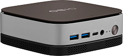 ПК Мини Osio BaseLine B51i-008 i3 1215U (1.2) 8Gb SSD256Gb UHDG Windows 11 Pro 64 GbitEth WiFi BT 59.85W коричневый/серебристый