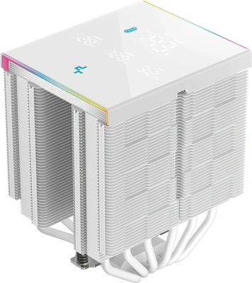 Устройство охлаждения(кулер) Deepcool AK620 Digital Pro Wh ARGB Soc-AM5/AM4/1151/1200/2066/1700 белый 4-pin 25dB Al+Cu LCD 260W 1491gr Ret (R-AK620-WHAPMN-G)