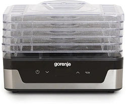 Сушка для фруктов и овощей Gorenje FDK400DE 5под. 240Вт нержавеющая сталь