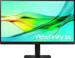 Монитор Samsung 27" ViewFinity S6 S27D604UAIXCI черный IPS LED 5ms 16:9 HDMI матовая HAS Piv 1000:1 350cd 178гр/178гр 2560x1440 100Hz DP Quad 2K (1440p) USB 6.1кг