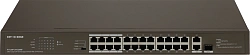 Коммутатор IP-Com F1126P-24-250W (L2) 24x100Мбит/с 2x1Гбит/с 1xКомбо(1000BASE-T/SFP) 1SFP 24PoE 230W неуправляемый