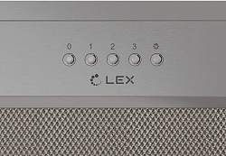 Вытяжка встраиваемая Lex Hyper 600 IX нержавеющая сталь управление: кнопочное (1 мотор)