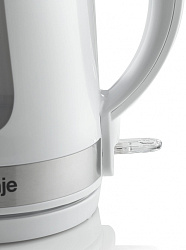 Чайник электрический Gorenje K17WE 1.7л. 2200Вт белый/серебристый корпус: металл/пластик