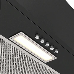 Вытяжка встраиваемая Elikor Cube Basic 60П-500-К3Д черный управление: кнопочное (1 мотор)