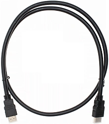 Кабель аудио-видео Cactus CS-HDMI.1.4-1 HDMI (m)/HDMI (m) 1м. позолоч.конт. черный