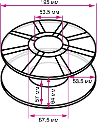 Пластик для принтера 3D Cactus CS-3D-PLA-1KG-M-PURP PLA MATTE d1.75мм 1кг L326м 1цв.